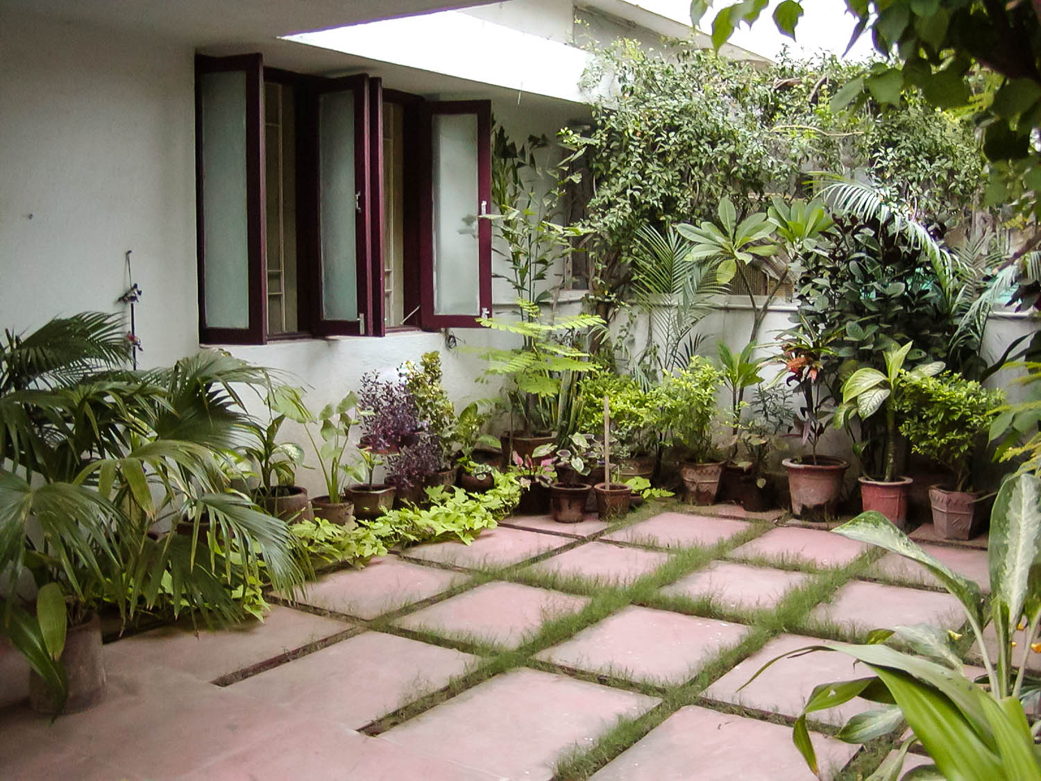 Landscape in hot climate